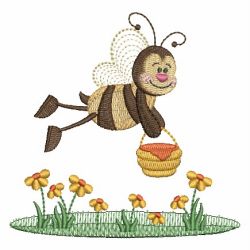 Cute Bee 03 machine embroidery designs