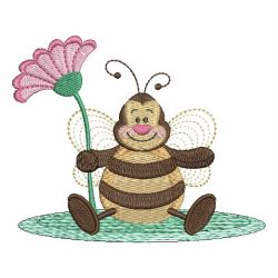 Cute Bee 04 machine embroidery designs