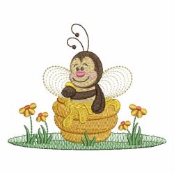 Cute Bee 07 machine embroidery designs