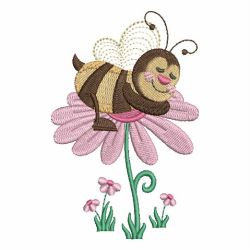 Cute Bee 09 machine embroidery designs