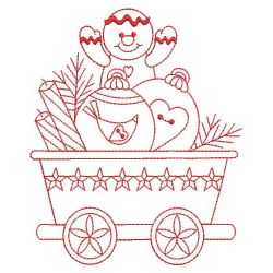 Redwork Country Train 02(Md) machine embroidery designs