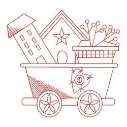 Redwork Country Train 03(Lg) machine embroidery designs