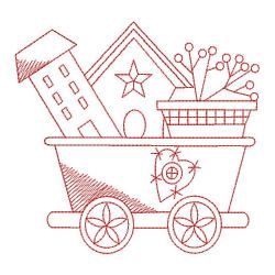 Redwork Country Train 03(Sm) machine embroidery designs