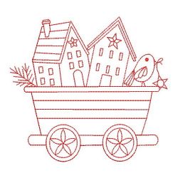 Redwork Country Train 10(Lg) machine embroidery designs