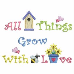 All Things Grow With Love 02 machine embroidery designs
