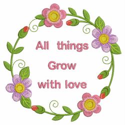 All Things Grow With Love 07 machine embroidery designs