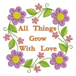 All Things Grow With Love 12 machine embroidery designs