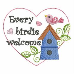 Every Birdie Welcome 01 machine embroidery designs