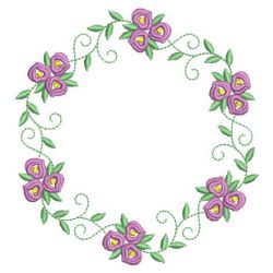 Heirloom Flower Wreath 01(Md) machine embroidery designs