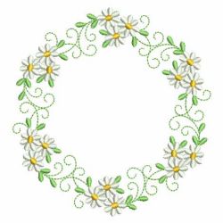 Heirloom Flower Wreath 03(Md) machine embroidery designs