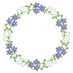 Heirloom Flower Wreath 05(Sm) machine embroidery designs