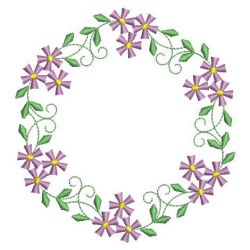 Heirloom Flower Wreath 06(Md) machine embroidery designs