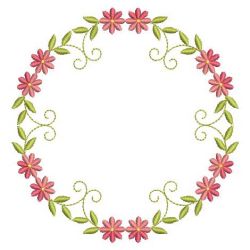 Heirloom Flower Wreath 07(Sm) machine embroidery designs
