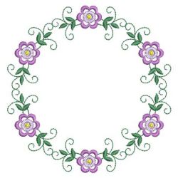 Heirloom Flower Wreath 09(Md) machine embroidery designs