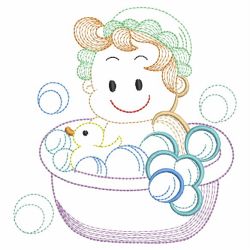 Rippled Lovely Baby 08(Lg) machine embroidery designs