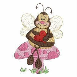 Valentine Bee 02 machine embroidery designs