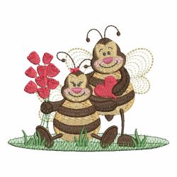 Valentine Bee 06 machine embroidery designs