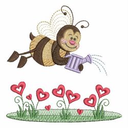 Valentine Bee 07 machine embroidery designs