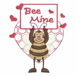 Valentine Bee 09 machine embroidery designs