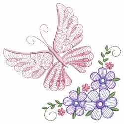 Rippled Elegant Flowers 03(Sm) machine embroidery designs