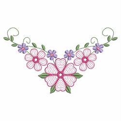 Rippled Elegant Flowers 05(Sm) machine embroidery designs