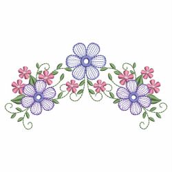 Rippled Elegant Flowers 07(Sm) machine embroidery designs