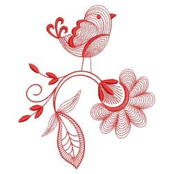 Redwork Rippled Birds(Lg) machine embroidery designs