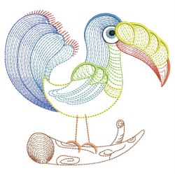 Rippled Colorful Toucans 01(Lg) machine embroidery designs