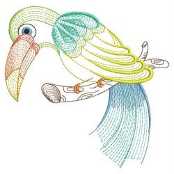 Rippled Colorful Toucans 08(Lg) machine embroidery designs