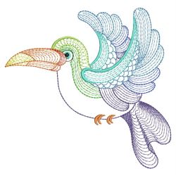 Rippled Colorful Toucans 09(Lg) machine embroidery designs