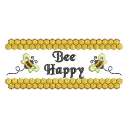 Bee Happy 03 machine embroidery designs