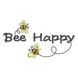 Bee Happy 04 machine embroidery designs