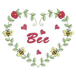 Bee Happy 07 machine embroidery designs