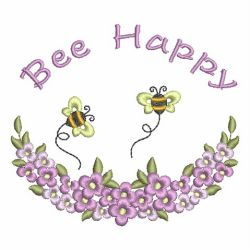 Bee Happy 09 machine embroidery designs