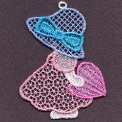 FSL Pink Sunbonnets 09 machine embroidery designs