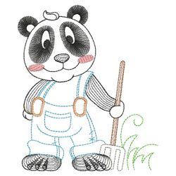 Vintage Cute Panda 04(Sm) machine embroidery designs