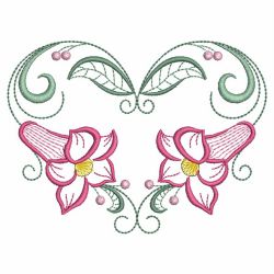 Vintage Graceful Flowers 03(Sm) machine embroidery designs