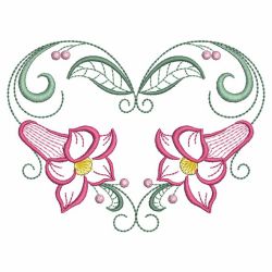 Vintage Graceful Flowers 03(Lg) machine embroidery designs