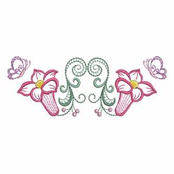 Vintage Graceful Flowers 07(Lg) machine embroidery designs