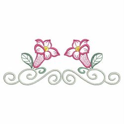Vintage Graceful Flowers 08(Sm) machine embroidery designs