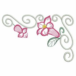 Vintage Graceful Flowers 09(Lg) machine embroidery designs