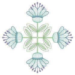 Rippled Artistic Flowers(Md) machine embroidery designs