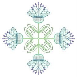 Rippled Artistic Flowers(Md) machine embroidery designs