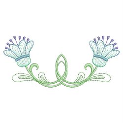 Rippled Artistic Flowers 05(Md) machine embroidery designs