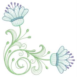 Rippled Artistic Flowers 06(Sm) machine embroidery designs