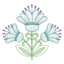 Rippled Artistic Flowers 08(Md) machine embroidery designs