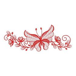 Redwork Rippled Butterfly Borders 03(Md)