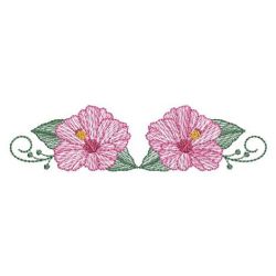 Rippled Heirloom Hibiscus 04(Md) machine embroidery designs