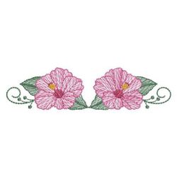 Rippled Heirloom Hibiscus 04(Lg) machine embroidery designs