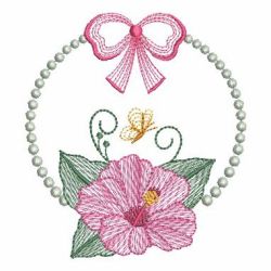 Rippled Heirloom Hibiscus 11(Md) machine embroidery designs